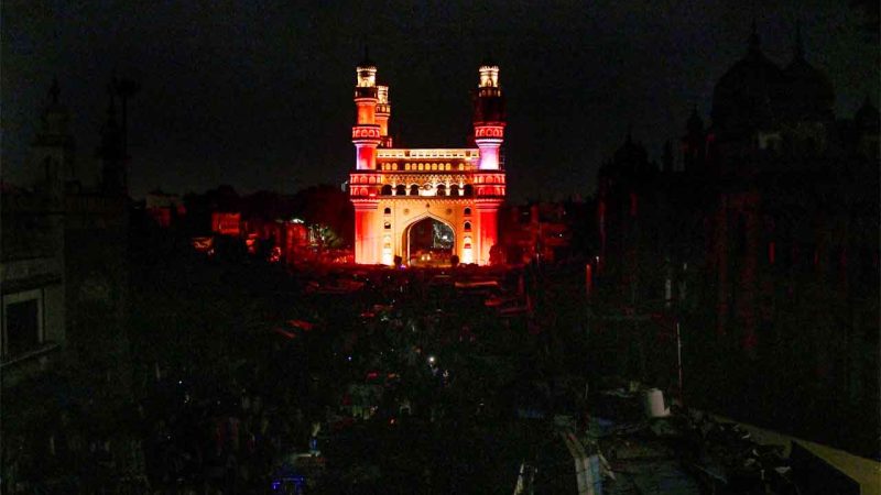 Old city of Hyderabad switches off lights to protest Waqf Act