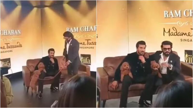Ram Charan Unveils His Wax Statue At Madame Tussauds. Bonus: Pet Dog Rhyme