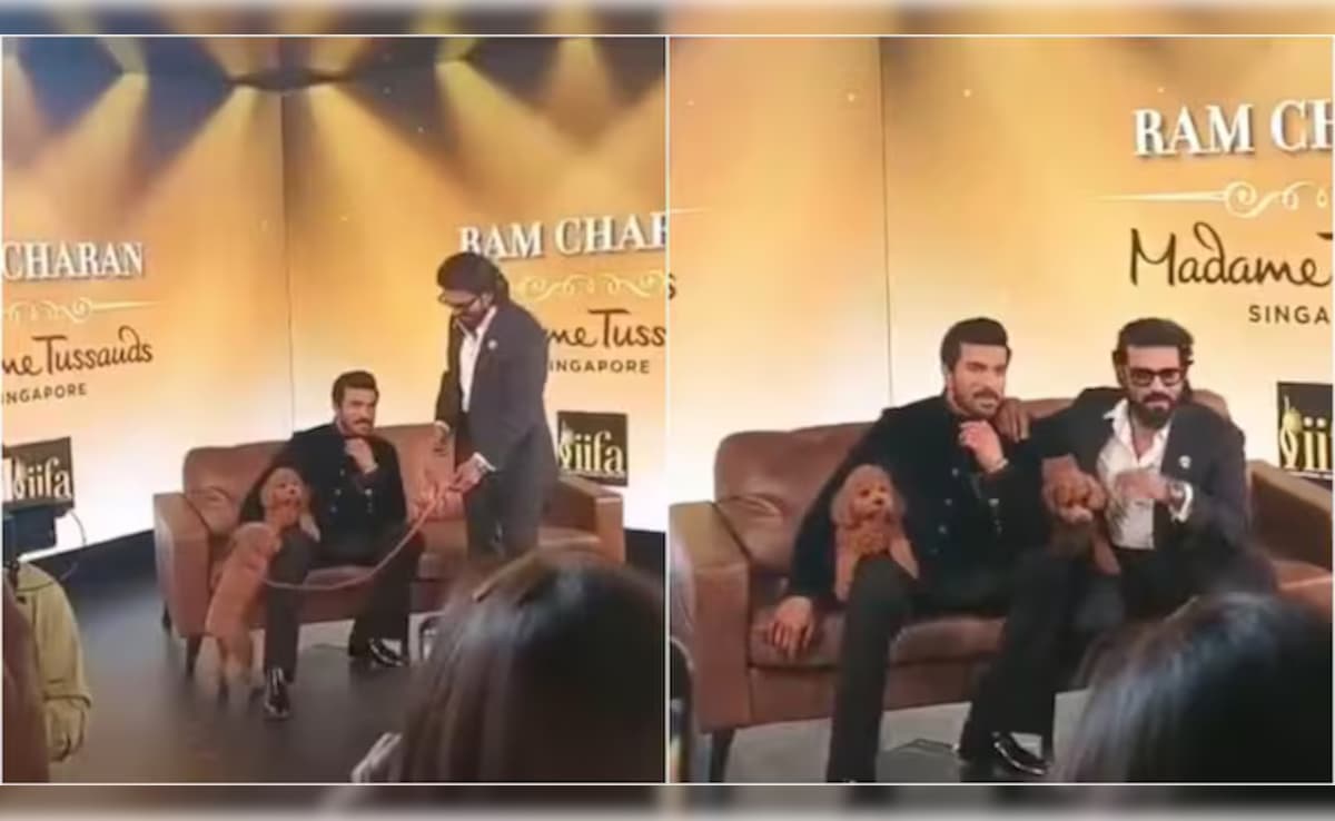 Ram Charan Unveils His Wax Statue At Madame Tussauds. Bonus: Pet Dog Rhyme