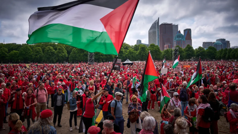 Protesters across Europe urge intl. intervention to stop Gaza genocide