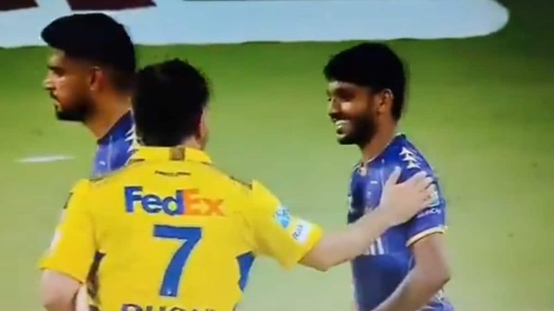 Watch: MS Dhoni's Post-Match Gesture For KKR Youngster Breaks Internet