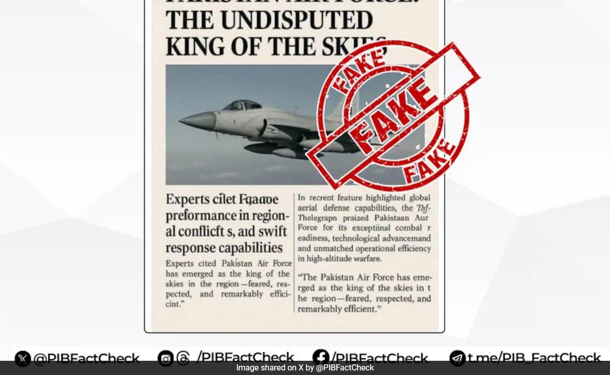 Pakistan Air Force Is 'Undisputed King'? India Fact-Checks Propaganda