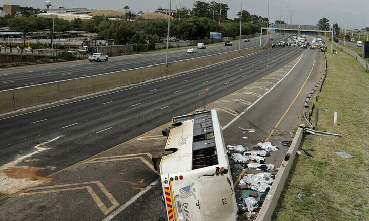 At least 15 killed in head-on road crash in South Africa