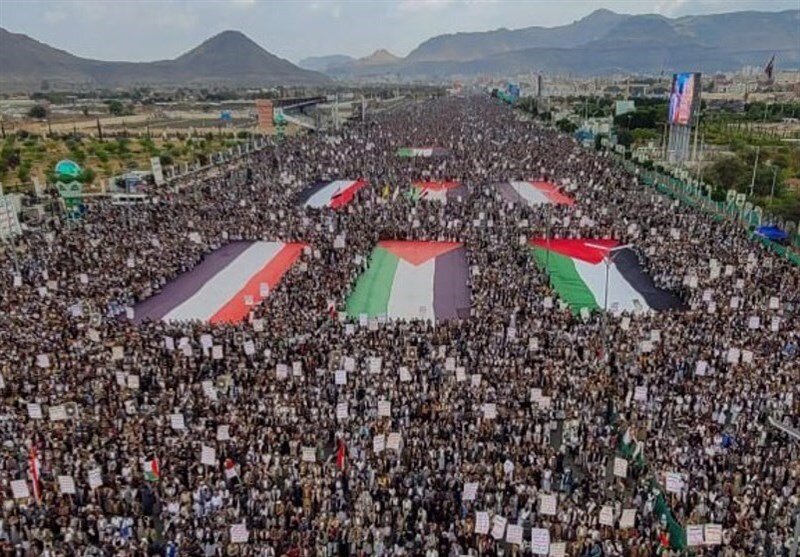 VIDEO: Yemenis hold mass protests in support of Palestinians