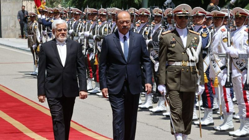VP Aref receives Uzbek prime minister