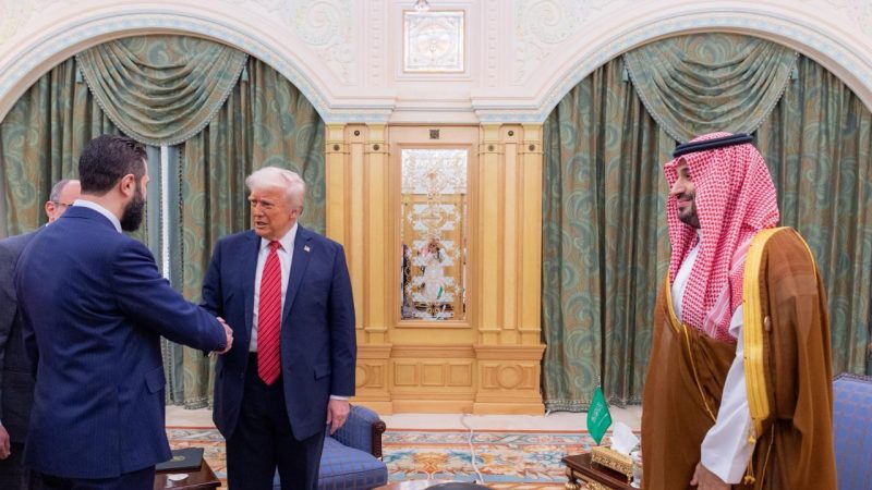 Trump meets Syrian interim leader in Saudi Arabia