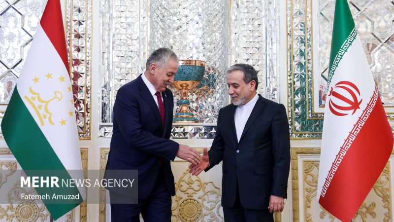 VIDEO: Araghchi receives Tajikistan FM for meeting