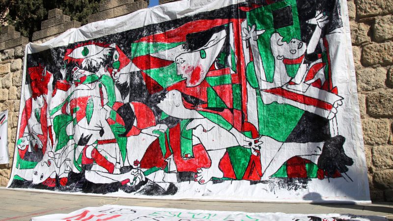 Picasso's anti-war masterpiece symbol in Pro-Gaza rallies