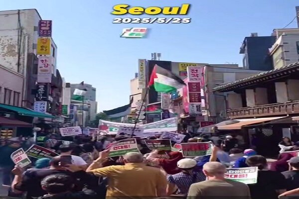 VIDEO: South Koreans hold pro-Palestine march