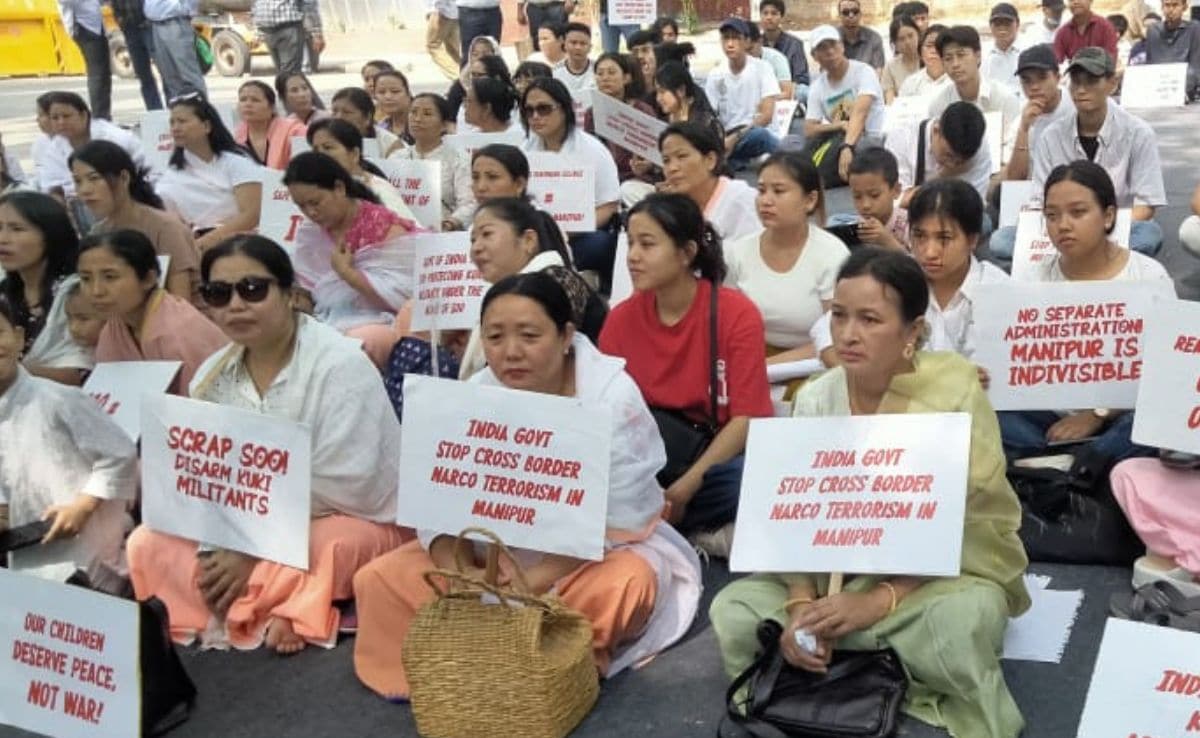 Protests By Kuki, Meitei Groups Mark 2 Years Of Manipur Violence