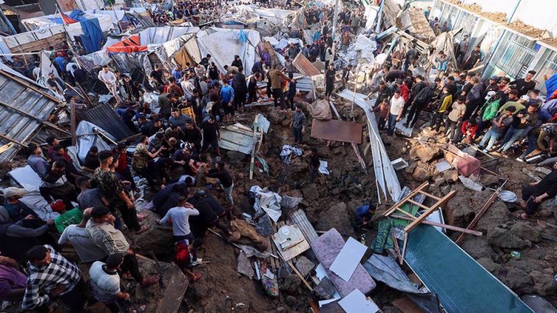 20 Palestinians, inducing 7 children, killed after Israel bombs school in Gaza