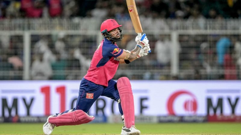 Riyan Parag Slams 6 Consecutive Sixes, Scripts IPL History With Fiery Knock Against KKR