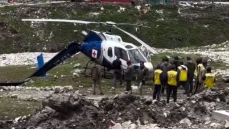 Video: Air Ambulance Chopper Hits Side Of Helipad In Kedarnath, All Safe