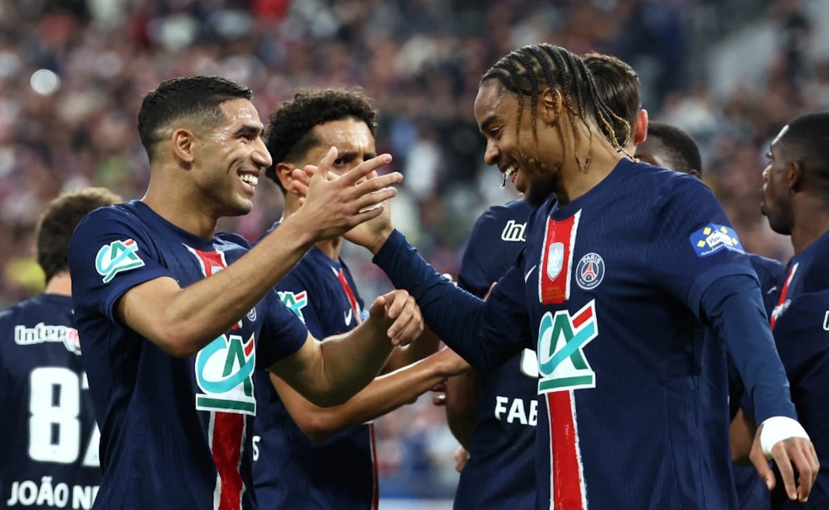 PSG Ride On Bradley Barcola Brace, Beat Stade De Reims 3-0 In Coupe De France Final