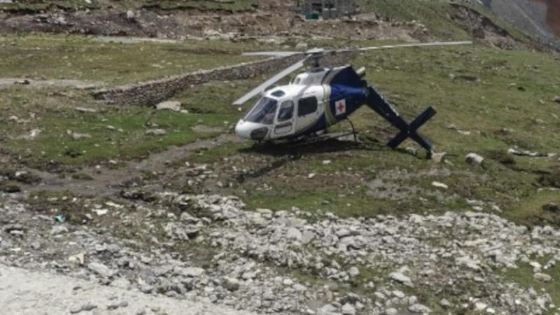 Narrow Escape For Helicopter Ambulance During Kedarnath Emergency Landing