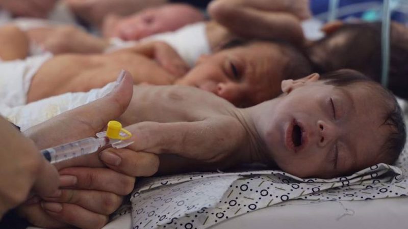 290,000 Palestinian children 'on brink of death' in Gaza