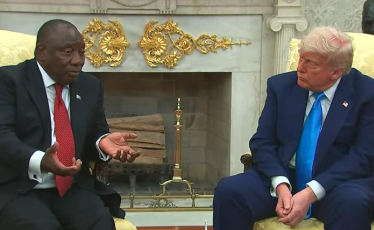 Trump Confronts South Africa's Ramaphosa Over Claims Of A "White Genocide"