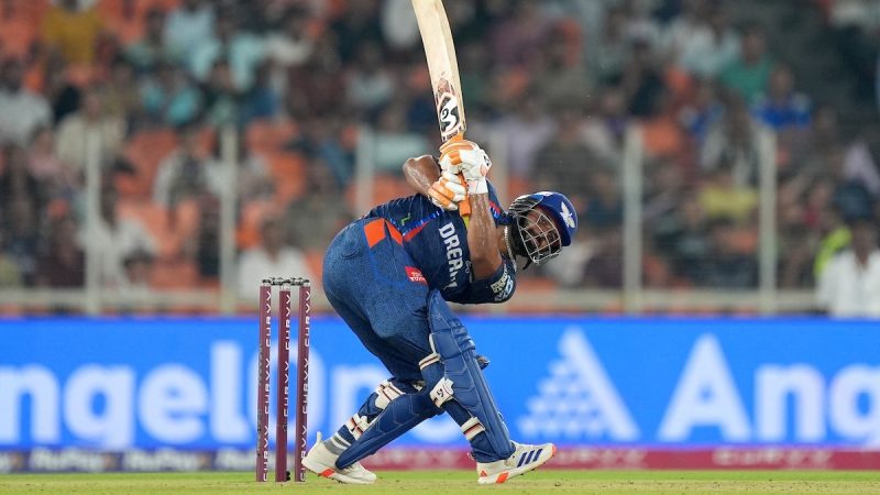 Watch: Rishabh Pant Slams No-Look Six For LSG vs GT. Shot Goes Viral