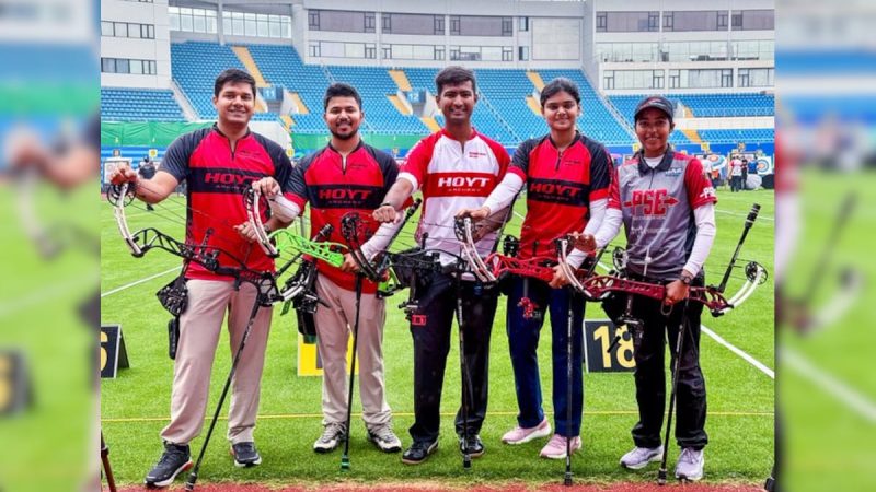 India Win Gold, Silver And Bronze At Archery World Cup Stage 2