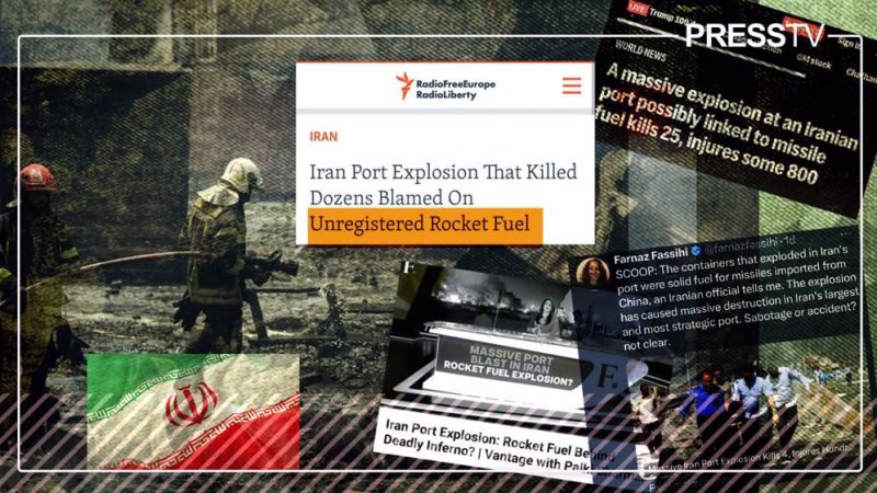 How Western media again jumped on propaganda bandwagon over Iran port explosion