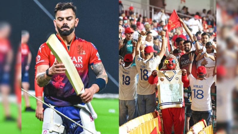 Fans Pay Special Tribute To Virat Kohli During RCB vs KKR IPL 2025 Game. Pics Go Viral