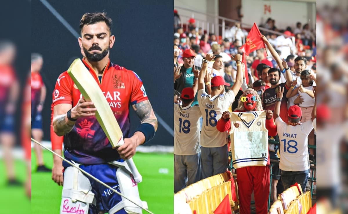 Fans Pay Special Tribute To Virat Kohli During RCB vs KKR IPL 2025 Game. Pics Go Viral