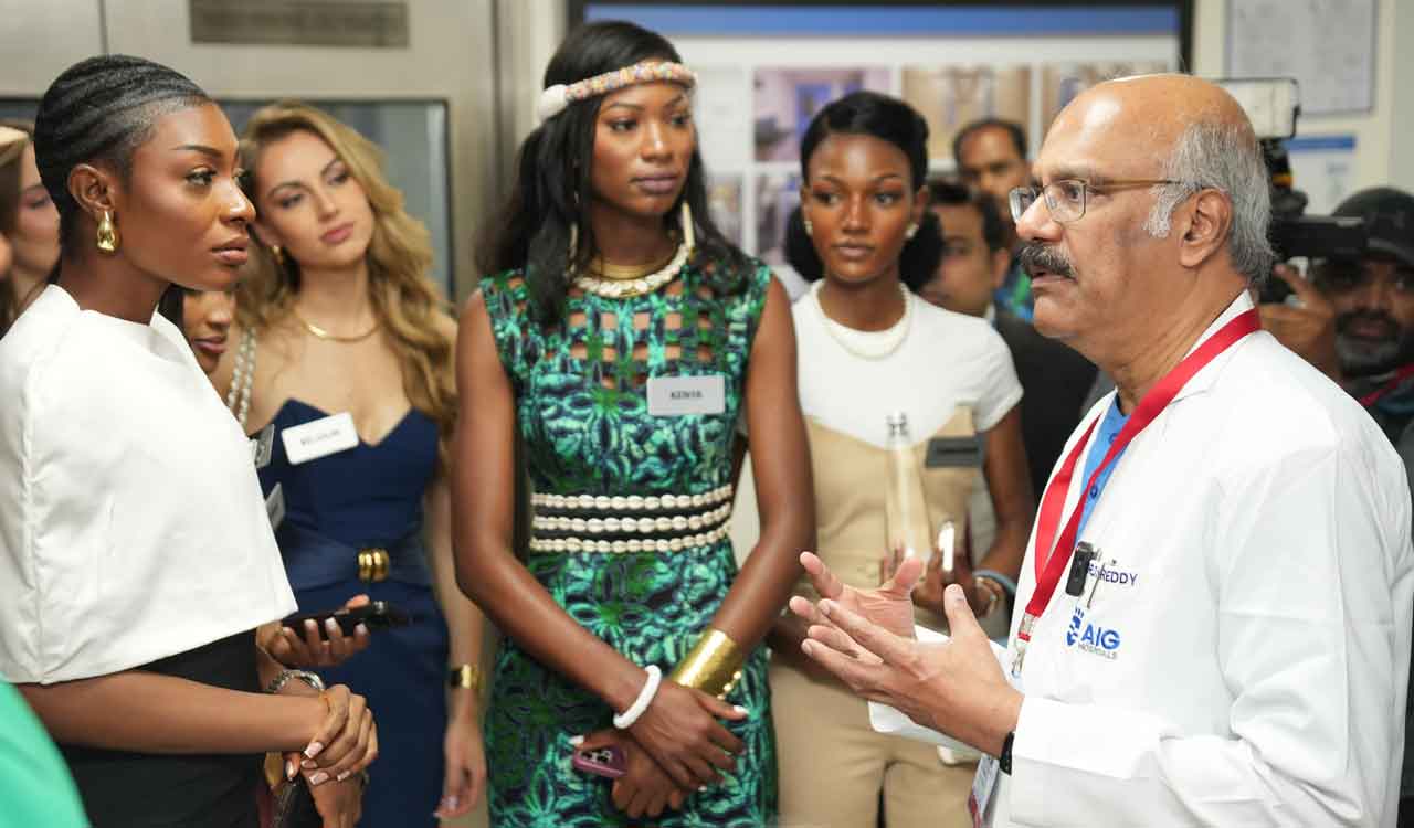 Miss World 2025 Contestants visit AIG Hospitals to highlight medical tourism, healthcare innovation in Telangana