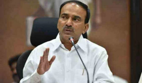 Telangana: Tension prevails at Eatala Rajender’s residence as Congress workers stage protest