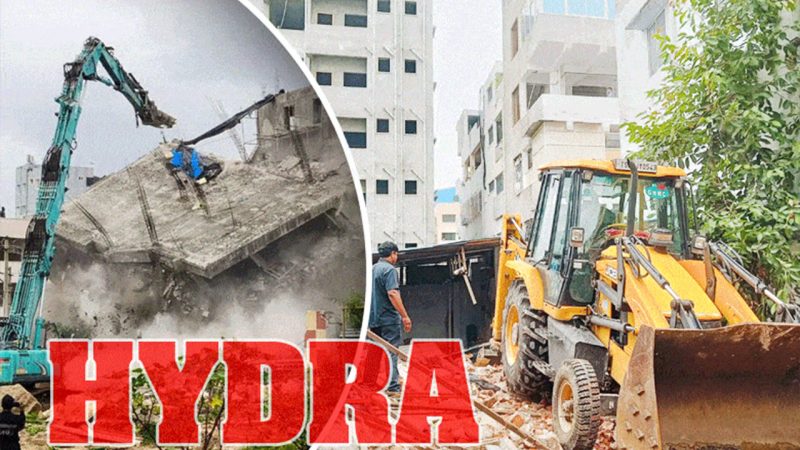 Hyderabad: Illegal structures razed down in Miyapur