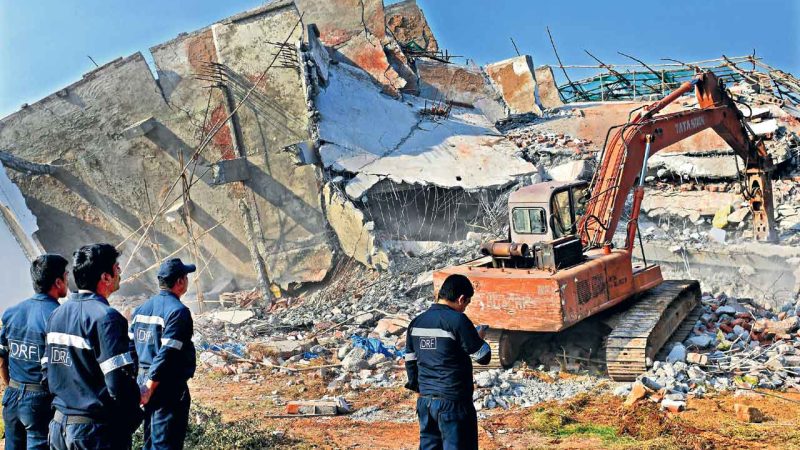 Hyderabad: Tension prevails at Hafiz Babanagar after demolition drive by HYDRAA teams