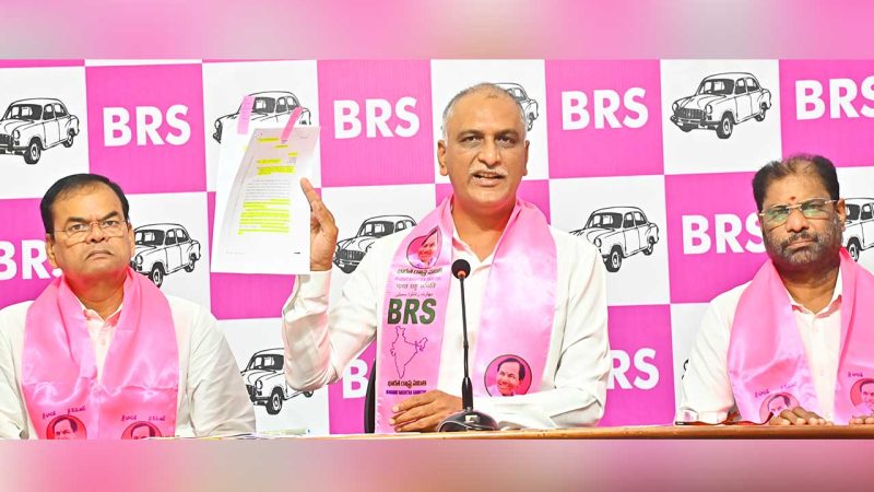 Senior BRS leader Harish Rao calls out conspiracy to divert Godavari water to Andhra Pradesh