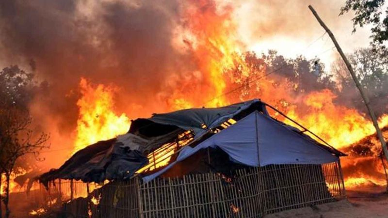 Hyderabad: Fire in makeshift houses, none hurt