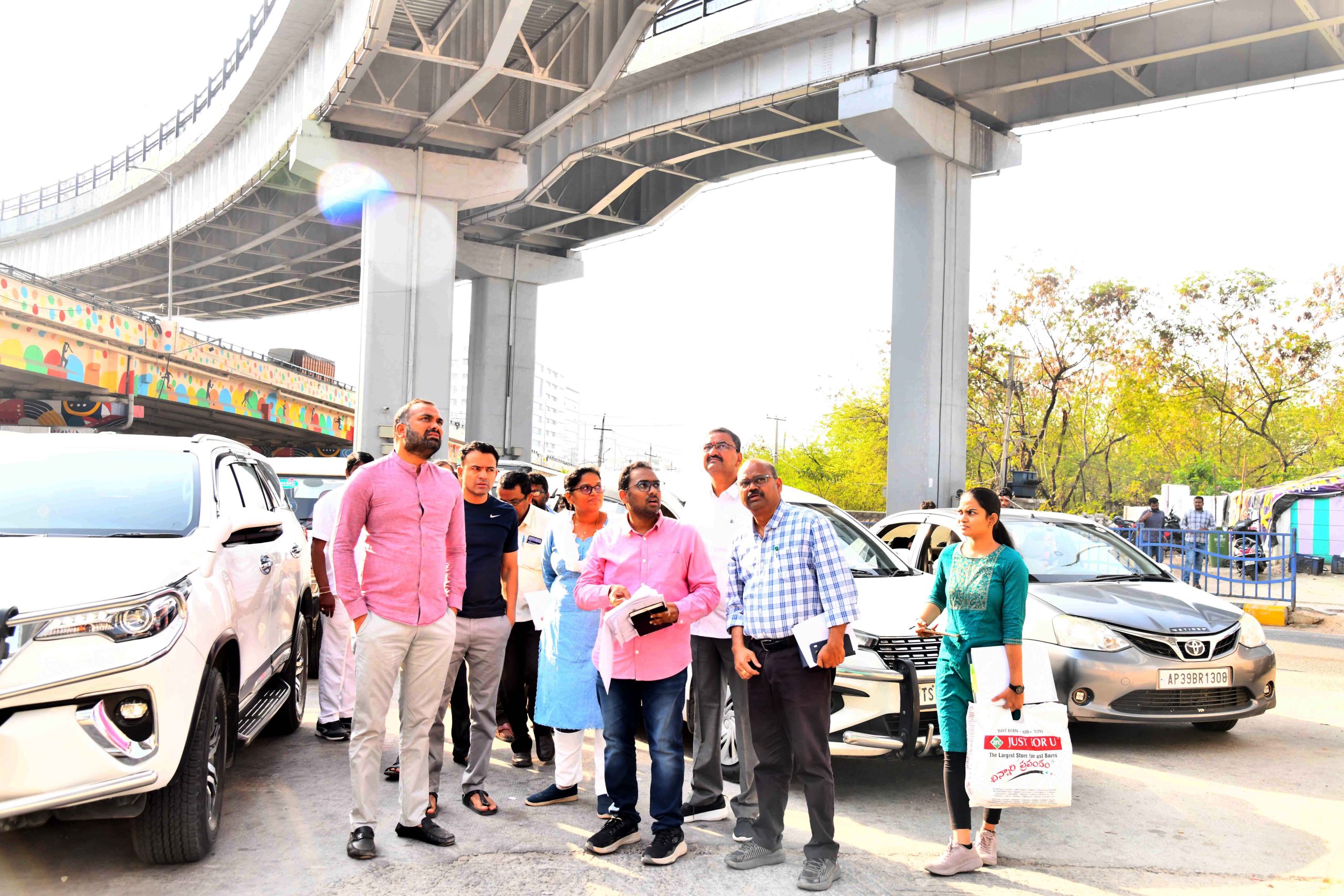GHMC Commissioner Karnan inspects development works in Serilingampally