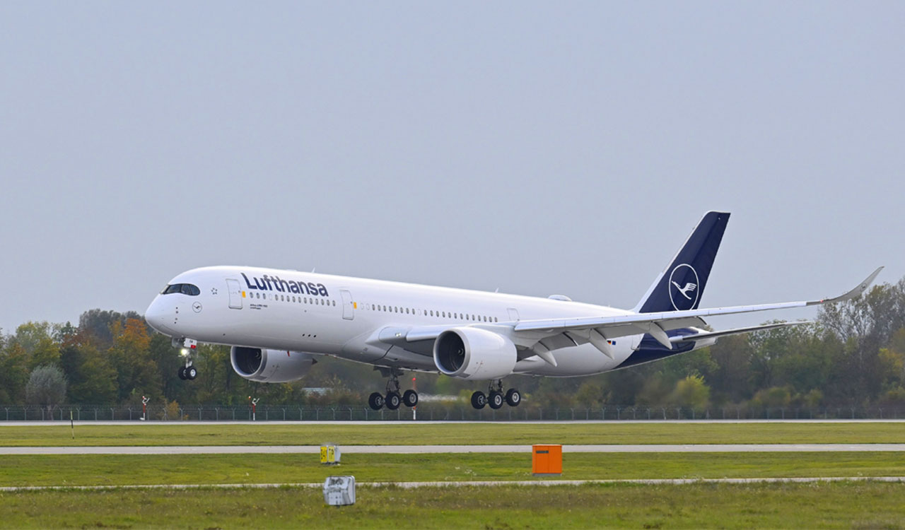 Lufthansa flight makes emergency landing at Hyderabad Airport after landing gear issue