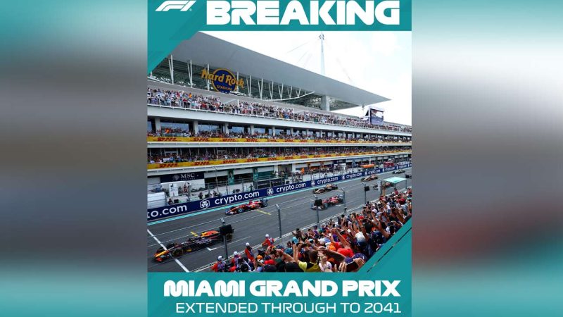 Miami Grand Prix extended until 2041, becomes longest-contracted race in Formula 1 history