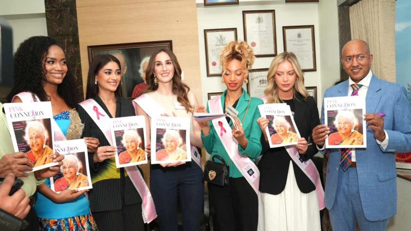 Miss World contestants visit KIMS-Ushalakshmi Centre for Breast Diseases in Hyderabad