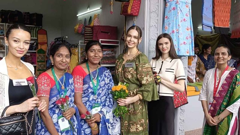 Hyderabad: Miss World contestants laud Singareni Seva Samithi women entrepreneurs