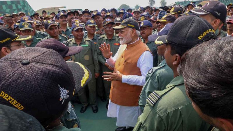 PM Modi travels to Adampur air base, says India eternally grateful to armed forces