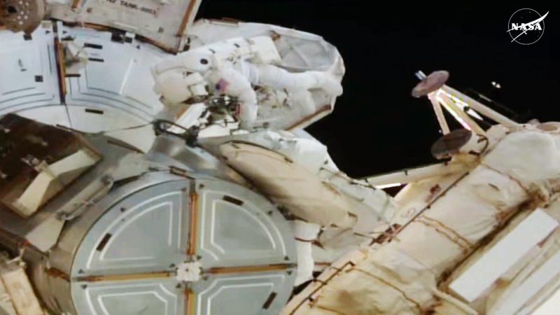 NASA astronauts step outside space station to perform 5th all-female spacewalk
