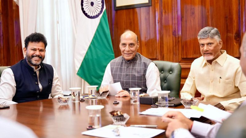 Naidu seeks Rajnath’s support to transform State into aerospace, defence industries hub