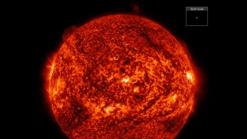 Sun Unleash a 600,000-Mile Filament in Fiery Eruption