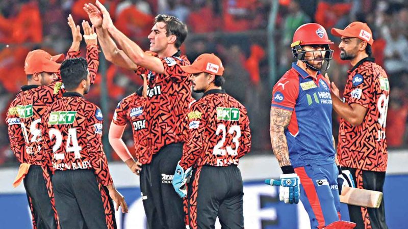 Watch: Sunrisers restrict Delhi to 133 in 20 overs, rain delays start of SRH innings