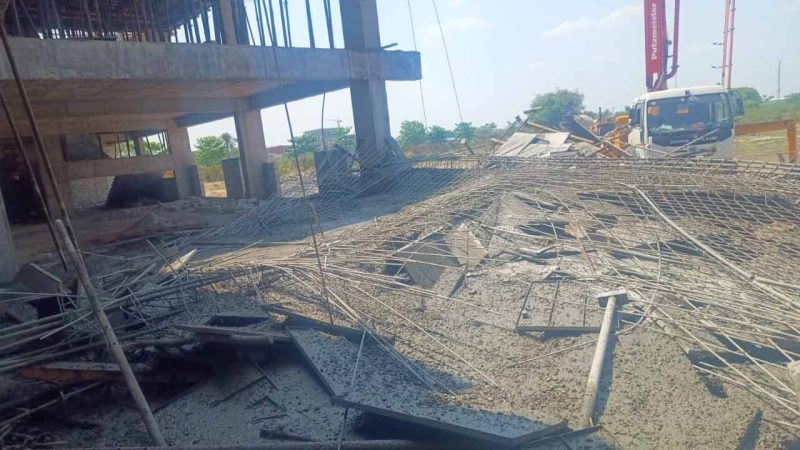 Telangana: Four labourers injured as under construction building collapsed on them in Tellapur