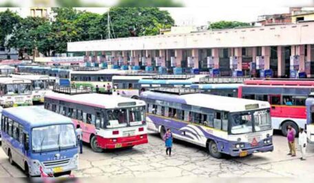 TGSRTC Managing Director inspects depot, bus station in Adilabad