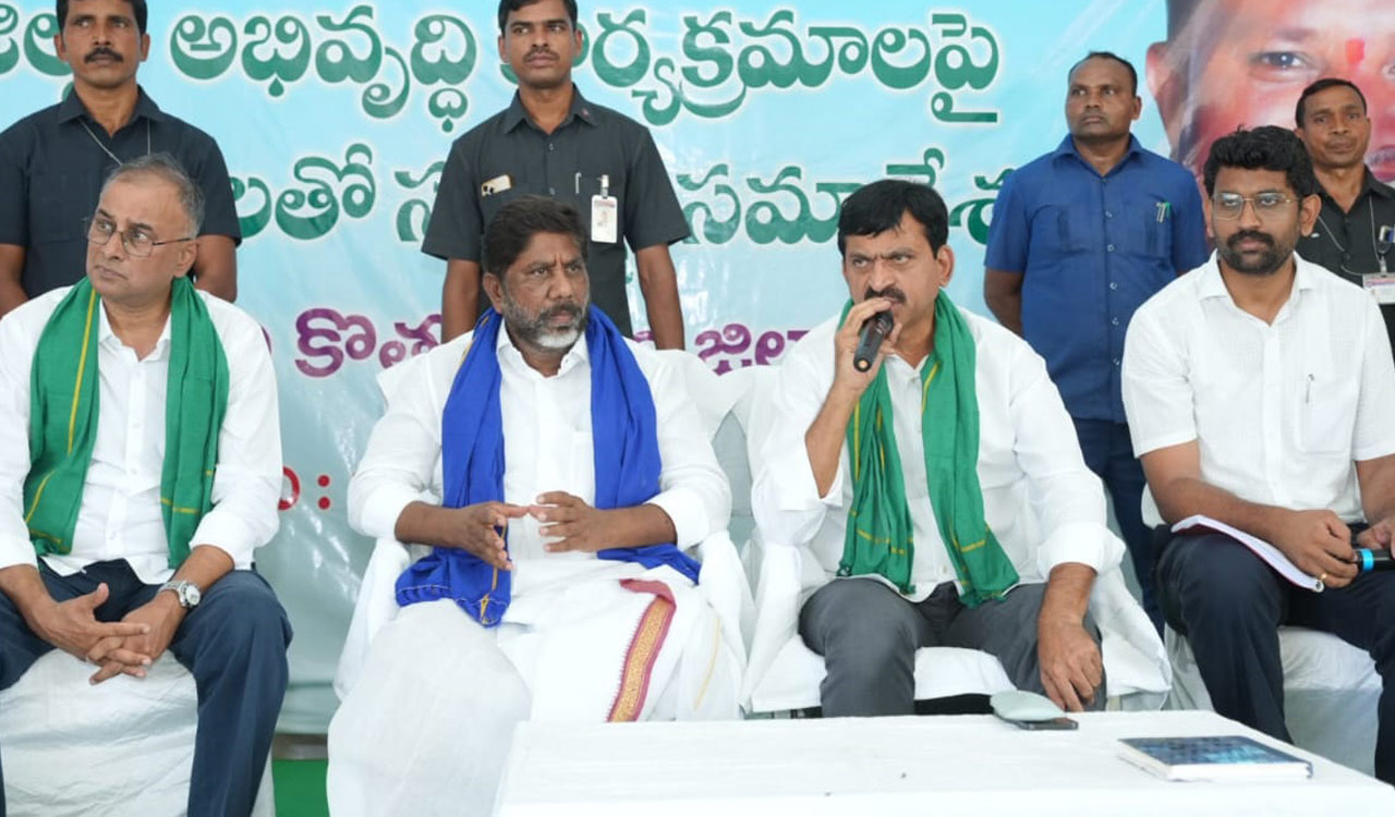 Telangana: Bhatti, Ponguleti warn officials against laxity in implementing Govt schemes