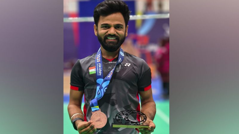 Para shuttler Krishna dedicates medal to Indian Armed Forces
