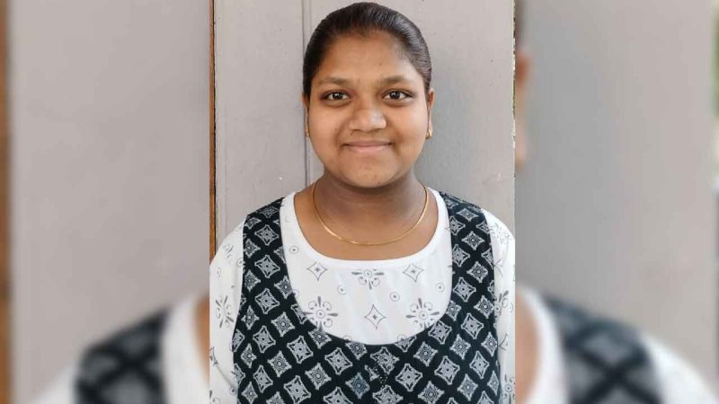 Govt School Student Gaddam Varsika Scores 590/600; Among State toppers