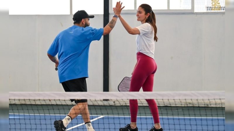 Virat Kohli, Anushka Sharma Become Pickleball Partners In RCB Camp
