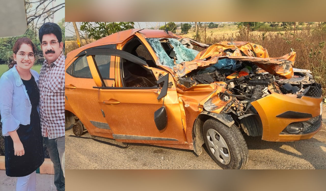 Telangana: Man, daughter from Adilabad killed as car hits van in Nirmal