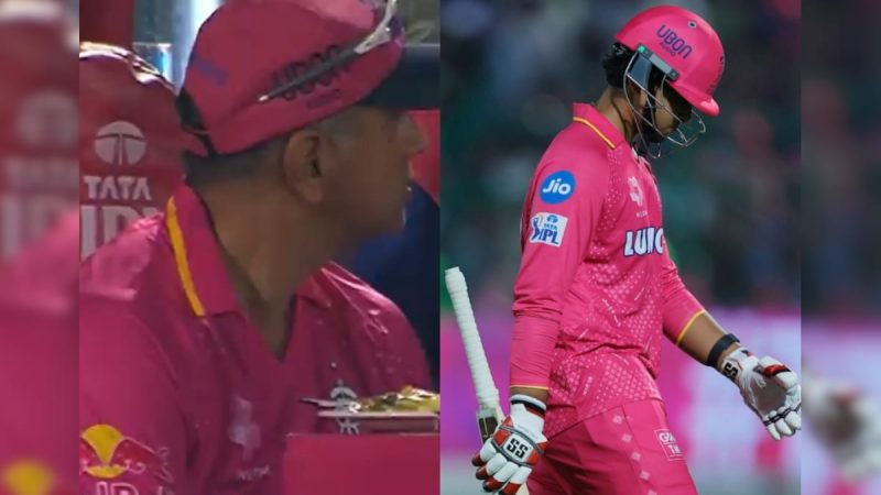 Vaibhav Suryavanshi Dismissed For 0 vs MI, RR Coach Rahul Dravid's Reaction Viral. Watch